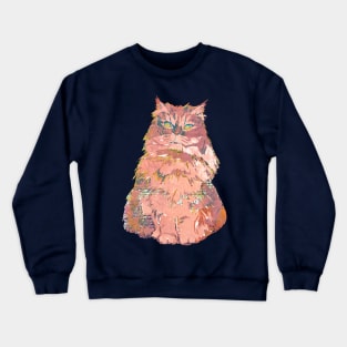 The Pink Floof Long Haired Cat Crewneck Sweatshirt